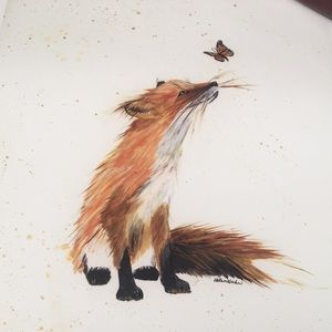 Beautiful Fox Art Print NEW